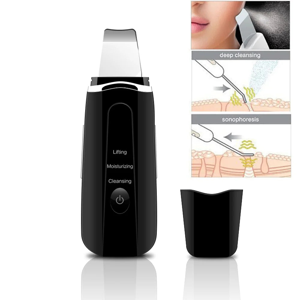 LUMASKINTECH Skin Scrubber — Ultrasonic Blackhead Eraser & Skin Smoother