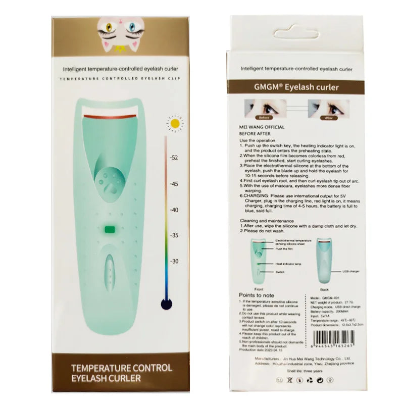 LUMASKINTECH Eyelash Curler — Heated Perm Curl That Lasts All Day