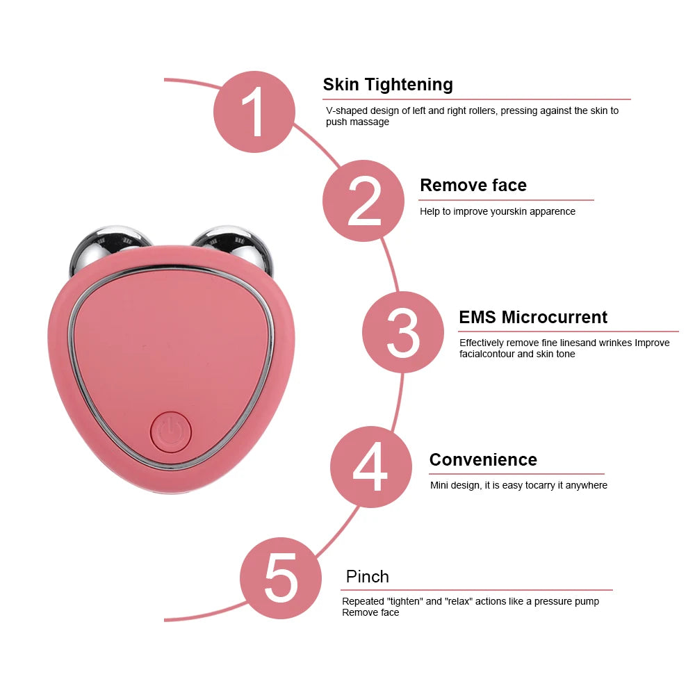 LUMASKINTECH Facial Massager — Sculpt & Glow Microcurrent Lift Roller