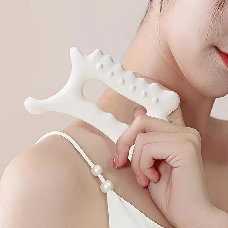 LUMASKINTECH Gua Sha Board — Ergonomic Face & Body Tension Melter